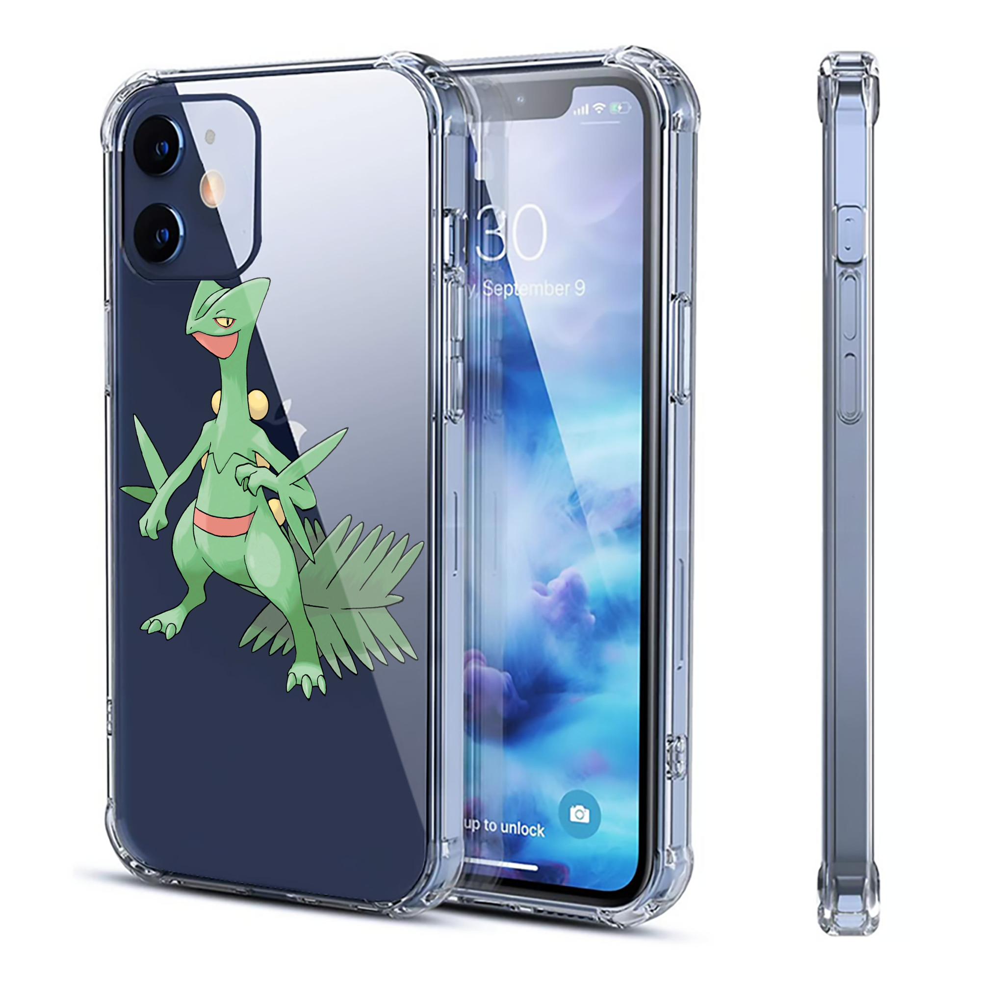 （画像用） ポケットモンスター Pokémon 【iPhone 12シリーズ対応】透明スマホケース（クリアソフトケース）